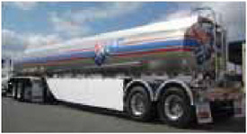 FIGURE 5-22 Tank trailer with Freight Wing skirts. SOURCE: Courtesy of Freight Wing.