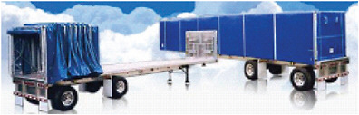 FIGURE 5-23 Sturdy-Lite curtain side design for flatbed trailers. SOURCE: Courtesy of Sturdy-Lite.