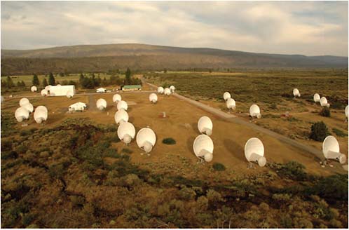 FIGURE 9.13 ATA-42 at the Hat Creek, California, site. SOURCE: Seth Shostak/SETI Institute.