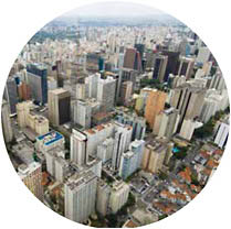 Sao Paulo, Brazil—a modern megacity.
