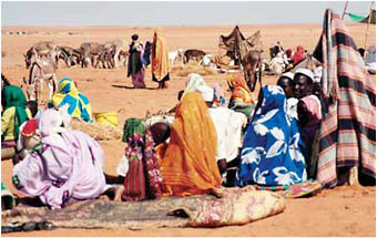 Refugee camp in Sudan.