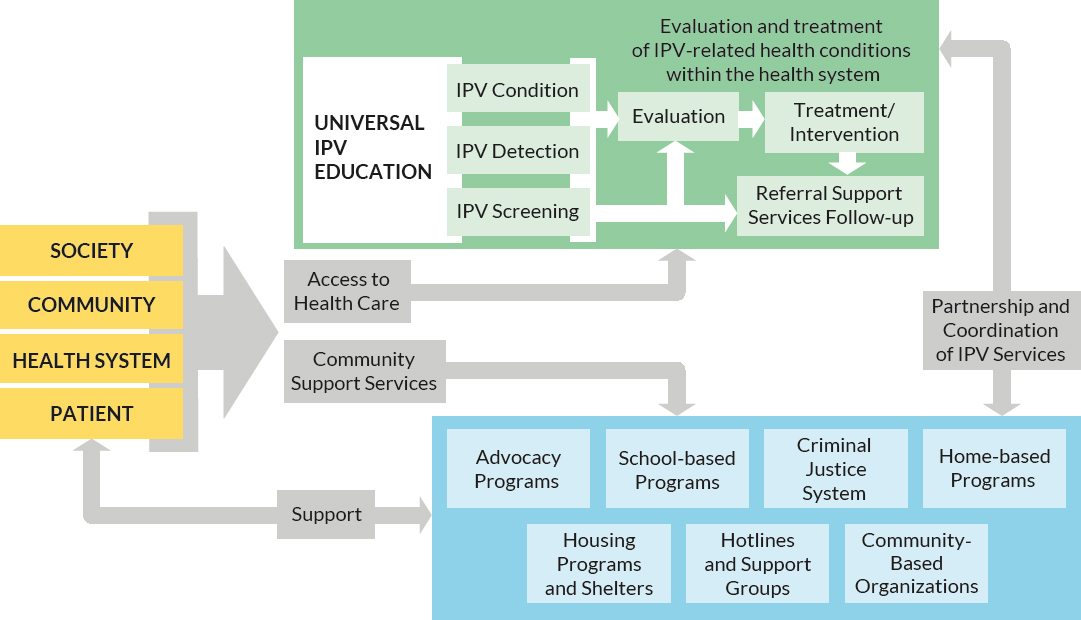 Access to essential health care services for those experiencing IPV