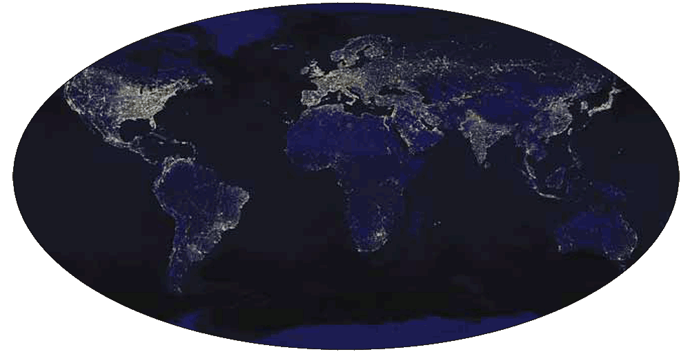the world at night