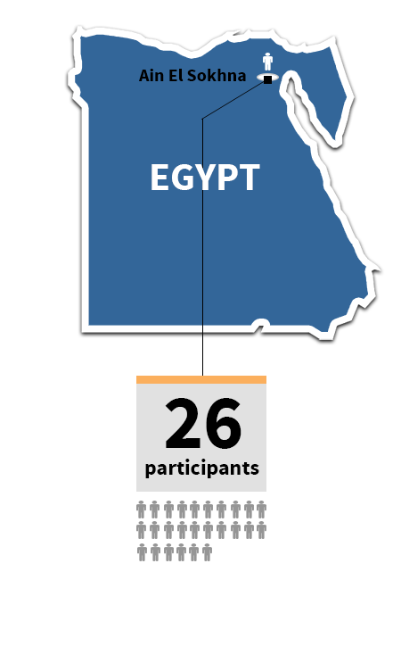 infographic image of Egypt 2. 26 Participants total.