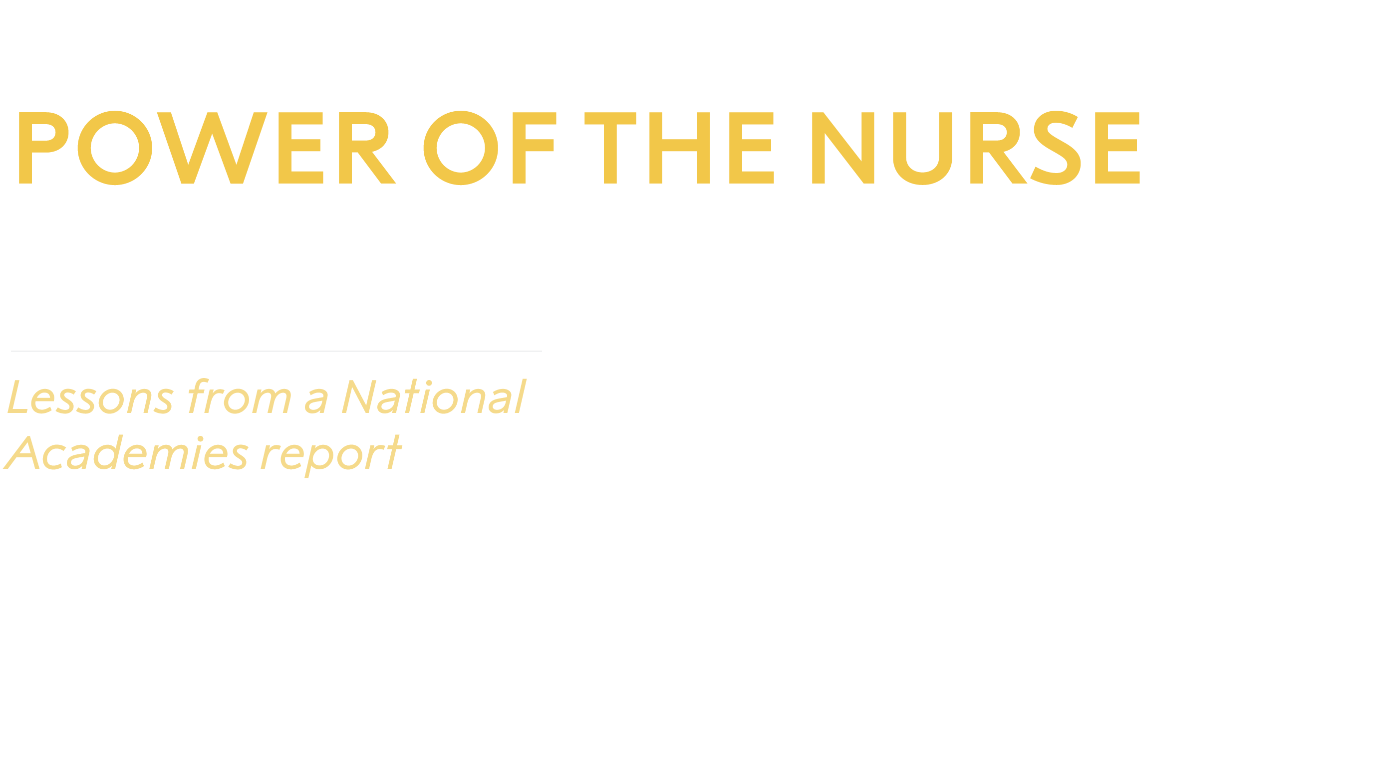 The Future of Nursing 2020-2030
Charting a Path to Achieve Health Equity